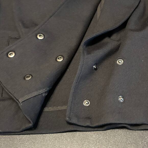 Cabi Wondrous Black Tie Jacket 6033 Long Sleeve Crop Button Stretch Womens Sz 12 - Picture 6 of 7